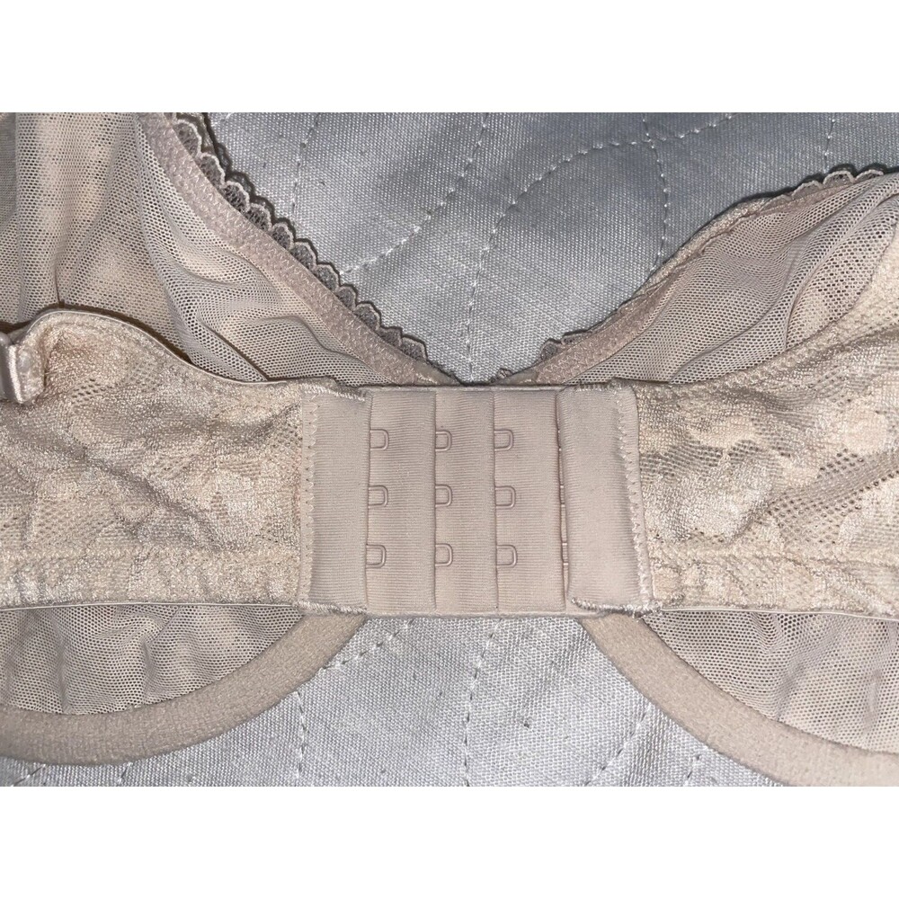 VICTORIA SECRET Unlined Demi BRA Body by Victoria 38DD Nude Beige Unlined Lace - Picture 2 of 5